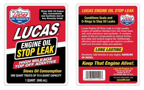 Lucas Oil Additive (MPN: 11100)