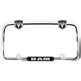 Cruiser License Plate Frame With Black Ram Logo (MPN: 11135)