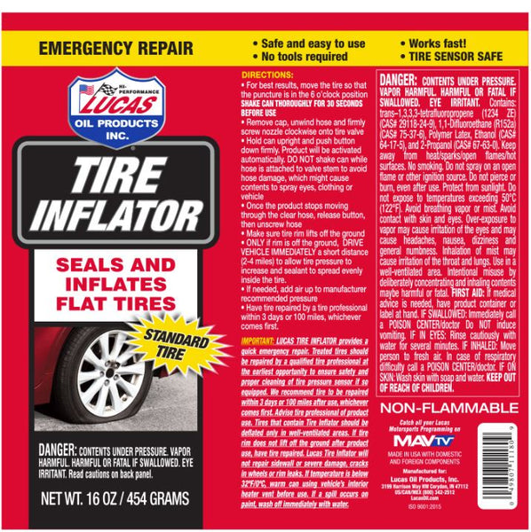 Lucas Tire Inflator With Hose Applicator (MPN: 11180)