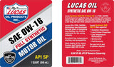 Lucas Oil Synthetic High Mileage Motor Oil (MPN: 11181)