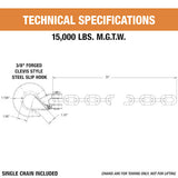 Buyers Products Trailer Safety Chain (MPN: 11275)