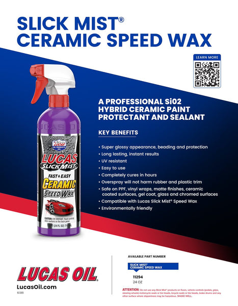 Lucas Oil Slick Mist Ceramic Speed Wax (MPN: 11294)
