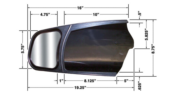 CIPA Custom Towing Mirror (MPN: 11300)