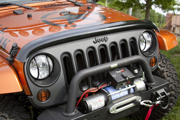 Rugged Ridge Bug Shield Wrap Around Smoke Acrylic (MPN: 11350.02)