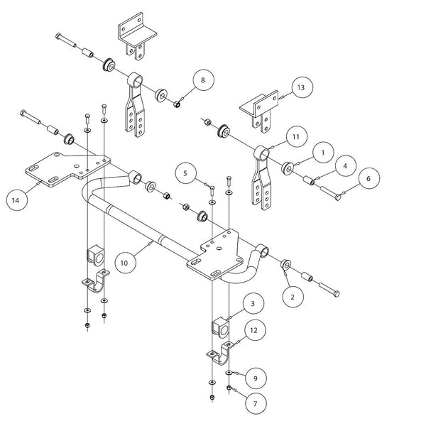 Roadmaster Suspension Solutions Stabilizer Bar (MPN: 1139-149)