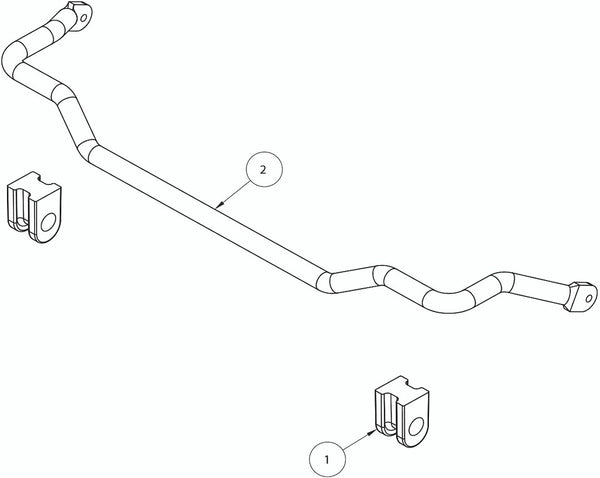 Roadmaster Suspension Solutions Stabilizer Bar (MPN: 1139-176)