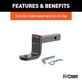 Curt Trailer Hitch Class I 1-1/4 Inch Receiver (MPN: 114573)