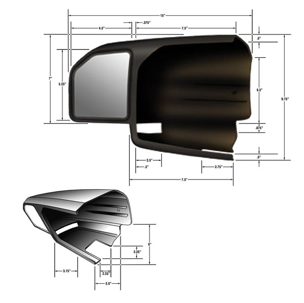 CIPA Custom Towing Mirror (MPN: 11550)