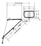 CIPA Door Mount Towing Mirror (MPN: 11650)