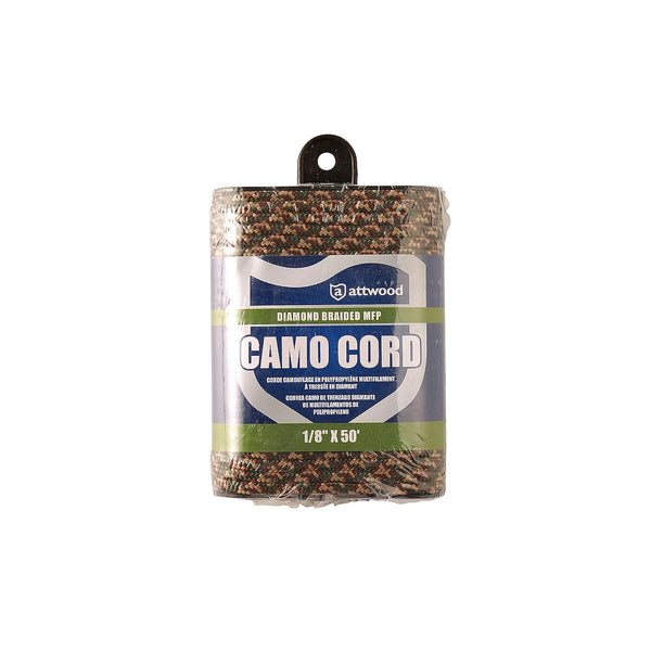 Attwood Marine Utility Line - Diamond Braided Camouflage Rope (MPN: 11717-2)