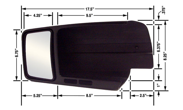 CIPA Exterior Towing Mirror (MPN: 11802)