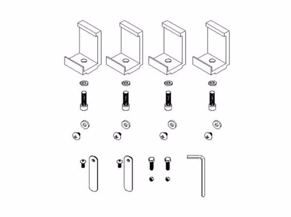 Roll-N-Lock Tonneau Cover Mounting Hardware (MPN: 119-449)
