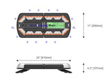 Ecco Electronic 12 Pro Vantage Series Warning Light (MPN: 12-50006-ES)