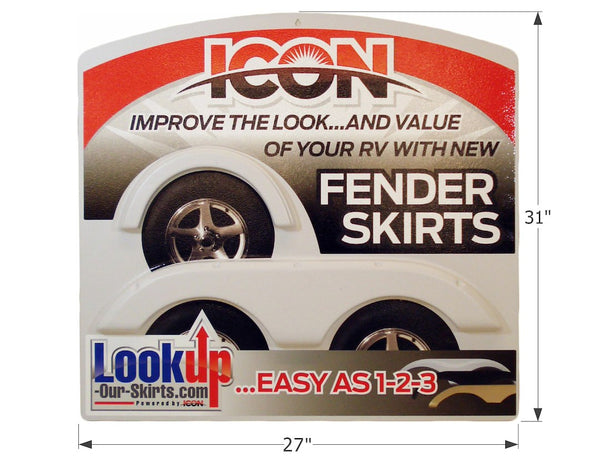 Icon Fender Skirt Sign Display (MPN: 12063)