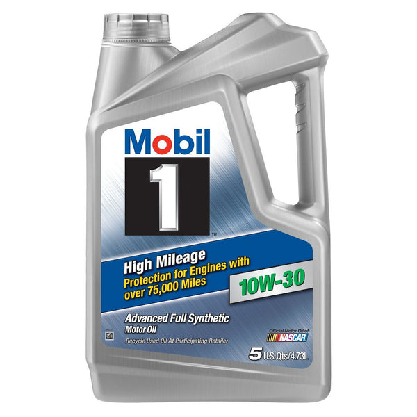 Mobil 1 High Mileage Full Synthetic Motor Oil (MPN: 120770)
