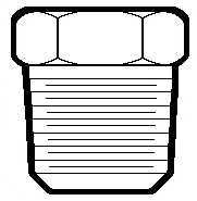 Anderson Fittings Fitting Plug (MPN: 121AS-D)