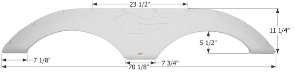 Icon Fender Skirt for Tandem Axle RVs (MPN: 12314)