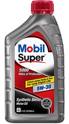 Mobil Super Synthetic Blend Motor Oil (MPN: 124404)