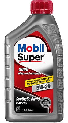 Mobil Super Synthetic Blend Motor Oil (MPN: 124405)
