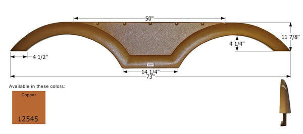Icon Fender Skirt for Tandem Axle RVs (MPN: 12545)