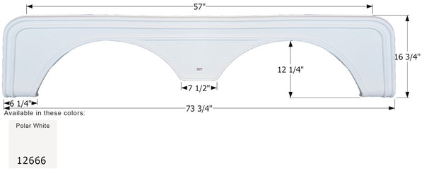 Icon Fender Skirt For Tandem Axle (MPN: 12666)
