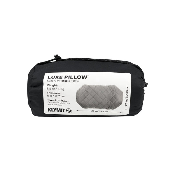 Klymit Luxe Extra Large Inflatable Pillow (MPN: 12LPGY01D)