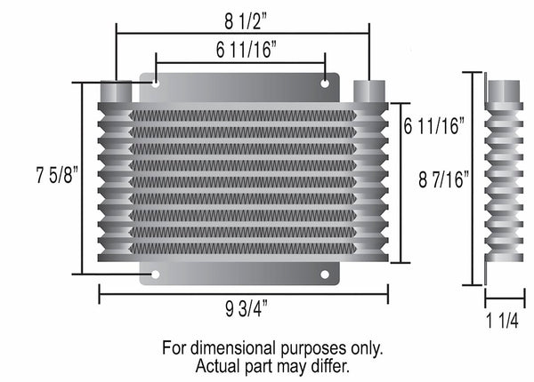 Derale Fluid Cooler Series 9000 (MPN: 13613)