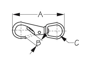 Sea Dog Boat Eye Snap (MPN: 139132-1)