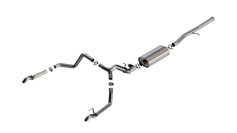 Borla Cat-Back Exhaust System for Silverado 1500 ZR2 and Sierra 1500 AT4X (MPN: 141002)
