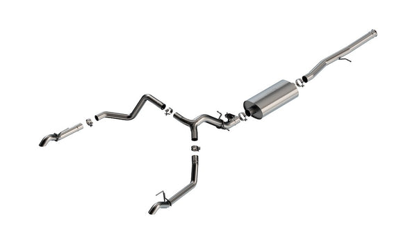 Borla Cat-Back Exhaust System for Silverado 1500 ZR2 and Sierra 1500 AT4X (MPN: 141002)