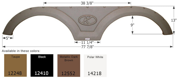 Icon Fender Skirt for Tandem Axle (MPN: 14218)
