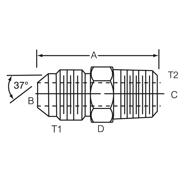 Dayco Hydraulic Adapter Fitting (MPN: 143720A)