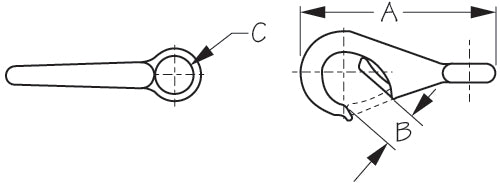 Sea Dog Fixed Eye Boat Snap (MPN: 146120-1)