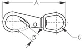 Sea Dog Swivel Eye Boat Snap (MPN: 146131-1)
