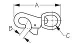 Sea-Dog Rotating Eye Bull Nose Snap (MPN: 146333-1)