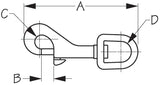 Sea Dog Rotating Eye Bolt Snap (MPN: 146590-1)