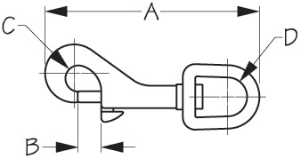 Sea Dog Rotating Eye Bolt Snap (MPN: 146590-1)