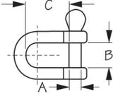Sea-Dog Corporation Anchor Shackle (MPN: 147006-1)