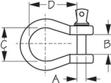 Sea-Dog Corporation Anchor Shackle (MPN: 147808-1)