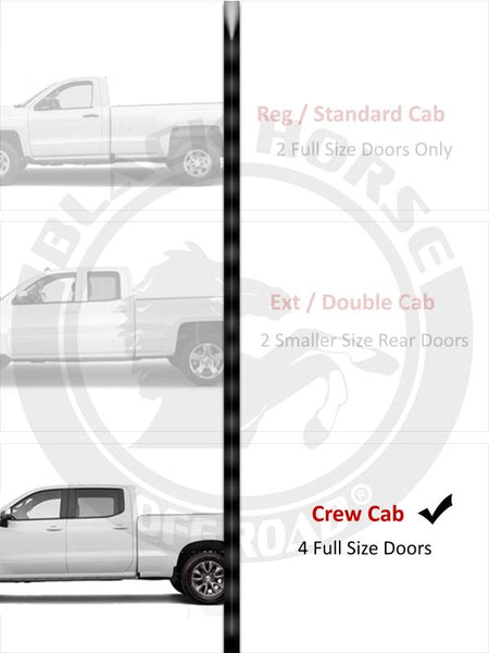 Black Horse Offroad Window Visors (MPN: 1494805IN)