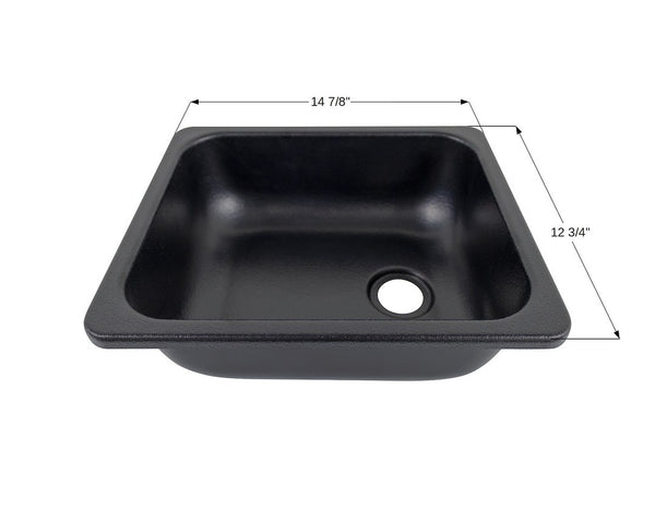 Icon Black ABS Plastic Sink (MPN: 15342)