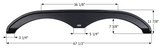 Icon Fender Skirt for Tandem Axle Trailers (MPN: 15404)