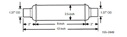 Cummins Power Generation Generator Exhaust Resonator (MPN: 155-2449)