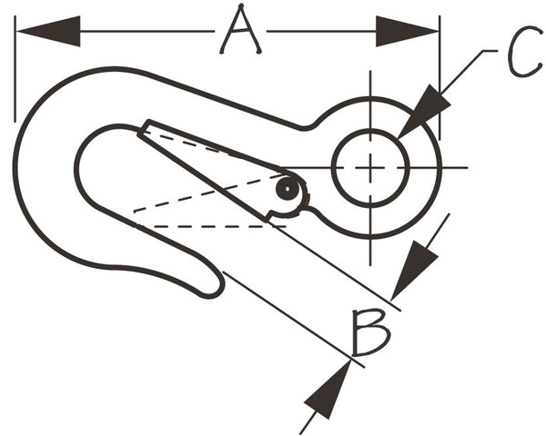Sea-Dog Corporation Boat Eye Snap (MPN: 155841-1)