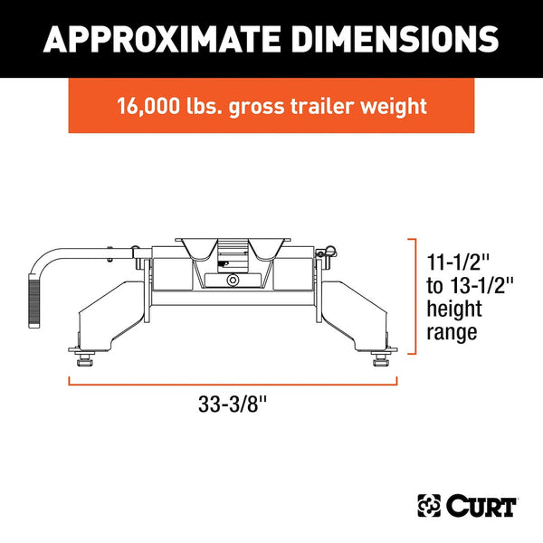 CURT E16 Fifth Wheel Trailer Hitch (MPN: 16031)