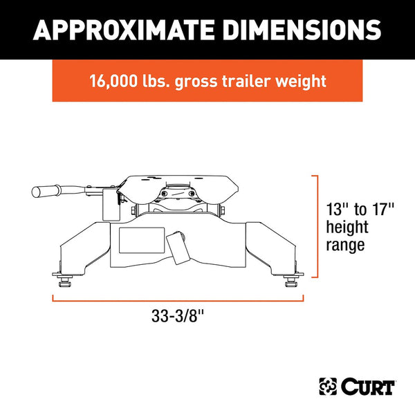 CURT Fifth Wheel Trailer Hitch A16 (MPN: 16033)