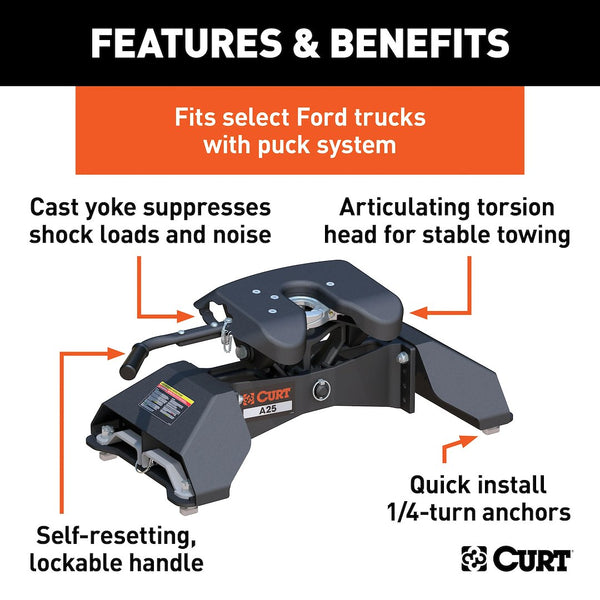 CURT Fifth Wheel Trailer Hitch A25 (MPN: 16036)