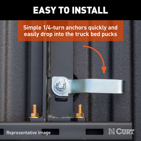 CURT Fifth Wheel Trailer Hitch Rail Adapter (MPN: 16042)