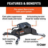 CURT Fifth Wheel Trailer Hitch A16 (MPN: 16043)