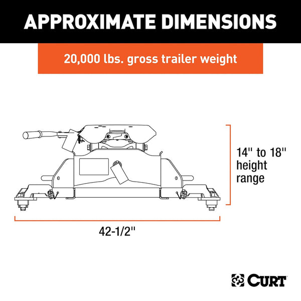 CURT Fifth Wheel Trailer Hitch A20 (MPN: 16044)
